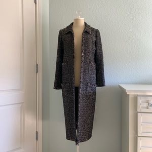 Size 4 (US) CHANEL 04A Metallic Tweed Blend Coat